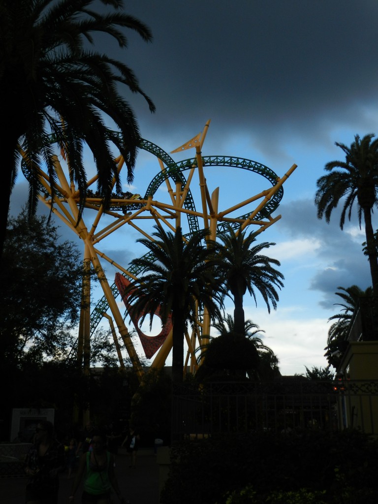 Busch garden summer nights. Yellow and green cheetah hunt roller coaster at dusk. Photo copyright ThemeParkHipster. Keep reading to see what you can do for the 4th of July in Tampa and Orlando on Independence Day.