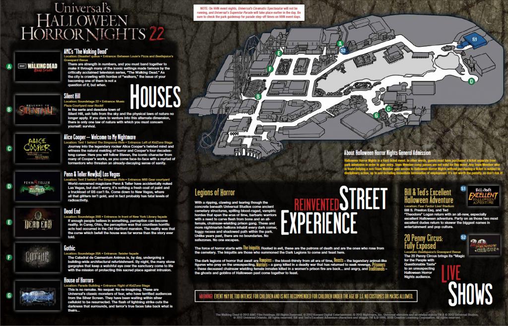 Halloween Horror Nights 22 Orlando Map. Keep reading for more Halloween Horror Nights rumors and secrets!