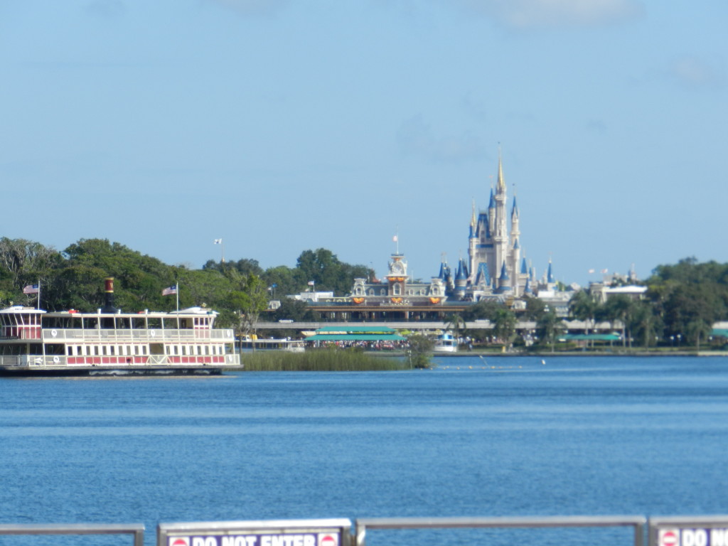 Magic Kingdom view from the ferry boat. Sundays at Disney.