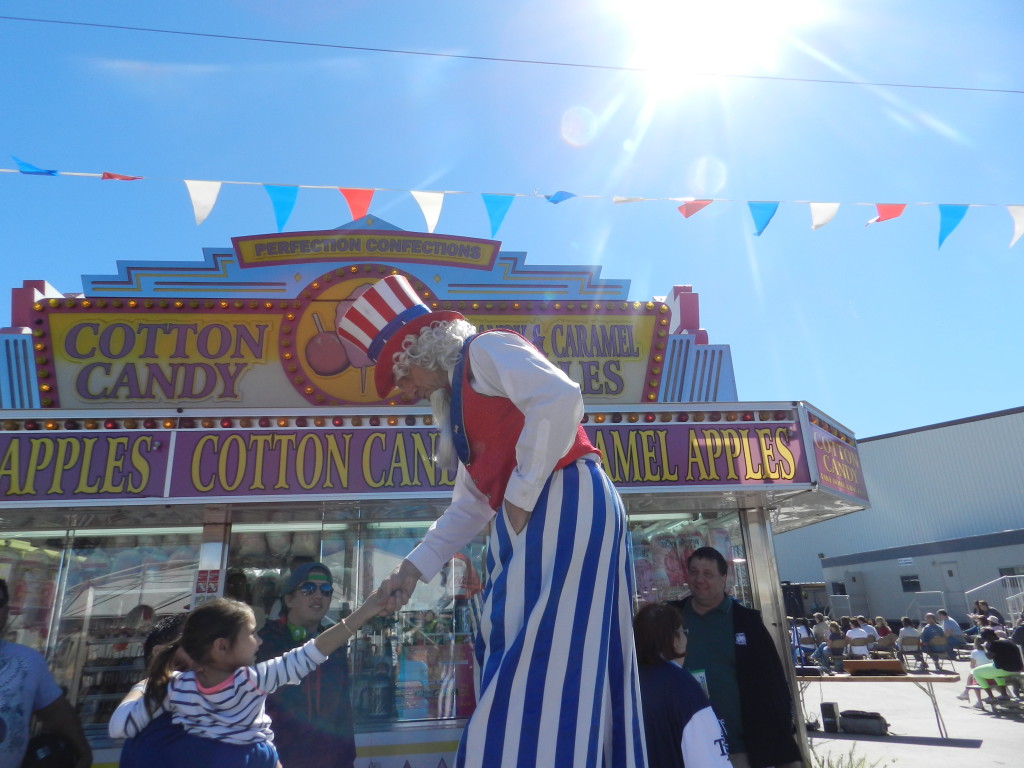 Uncle Sam on Stilts Greeting Kids. Keep reading to get the full 2024 Florida State Fair Guide with Tickets, Food, Concerts, Rides and More! Copyright ThemeParkHipster.