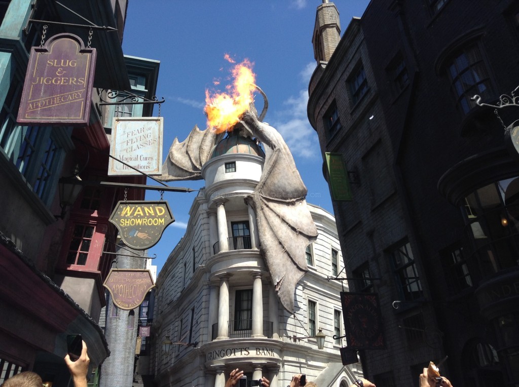 Diagon Alley Entrance. Keep reading to learn how to get chosen for a wand at Ollivanders Wand Shop in Universal at The Wizarding World of Harry Potter.