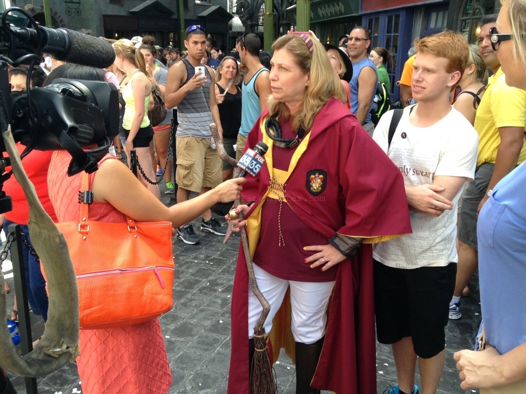 Diagon Alley Grand Opening Day Quidditch Celebrity