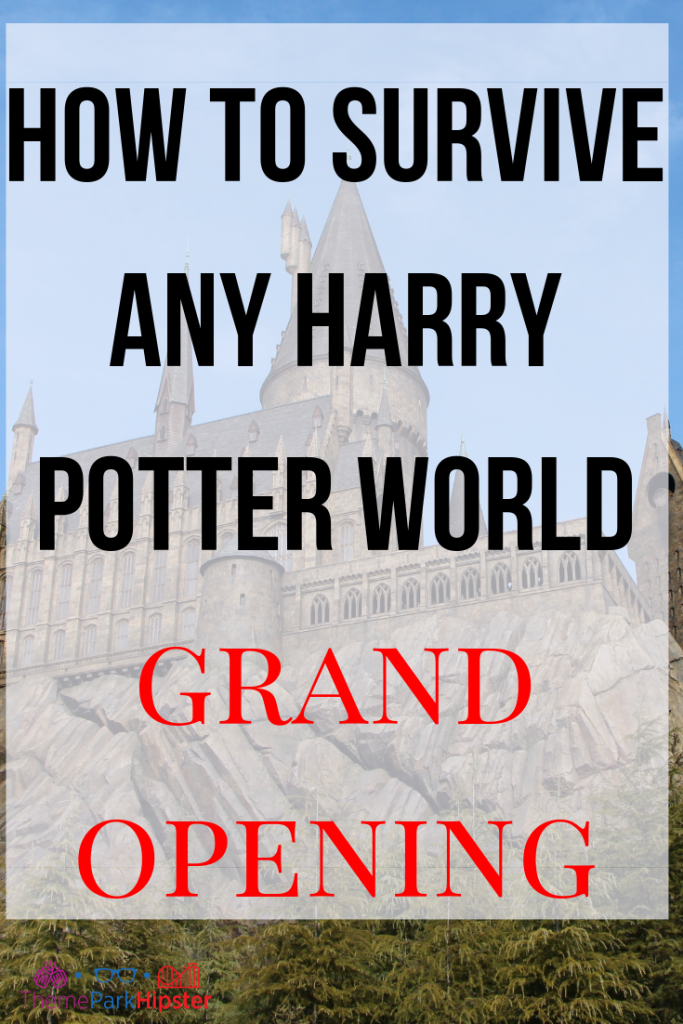 Travel guide on how to survive any harry potter world grand opening day at Diagon Alley.