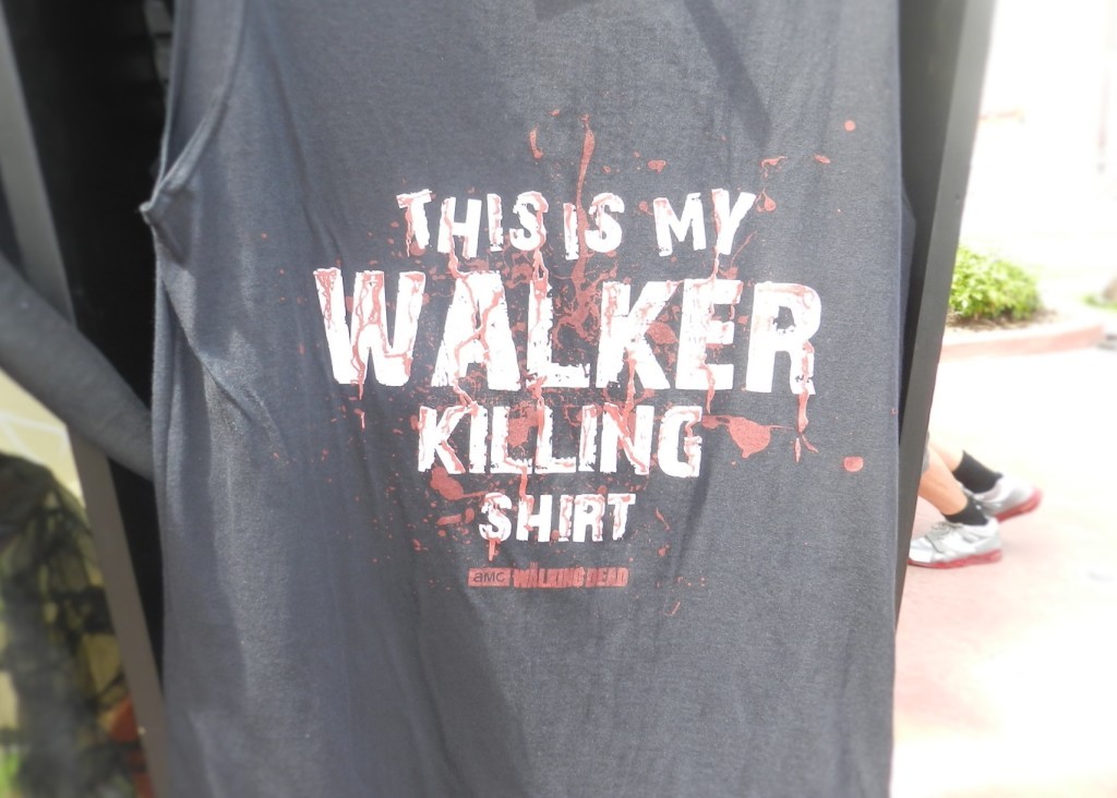 Halloween Horror Nights 2014 This is My Walker Shirt from The Walking Dead. Keep reading to learn about HHN 24 at Universal Orlando Resort.