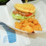 Chicken and Waffle Sandwich from Cletus' Chicken Shack Universal Studios