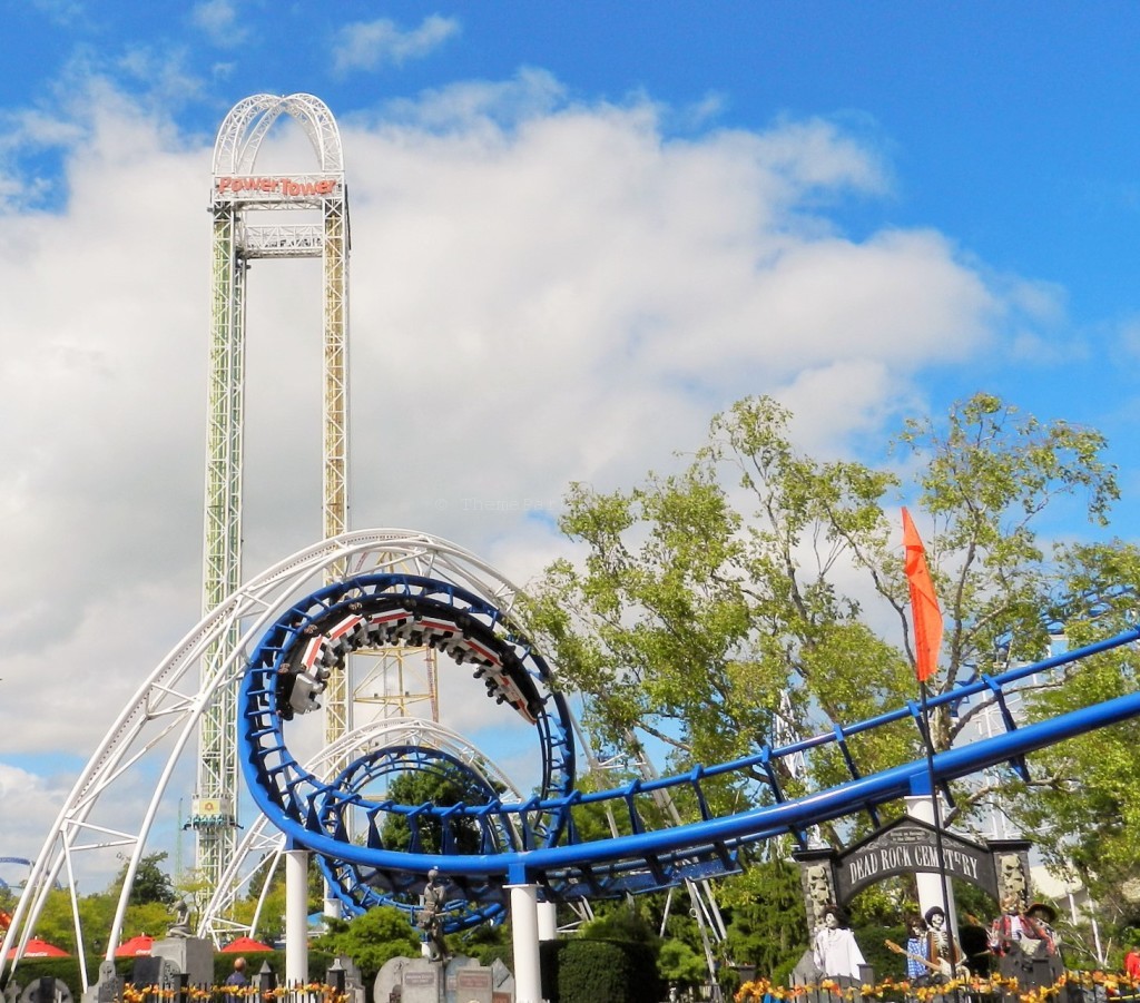 Corkscrew and Power Tower at Cedar Point