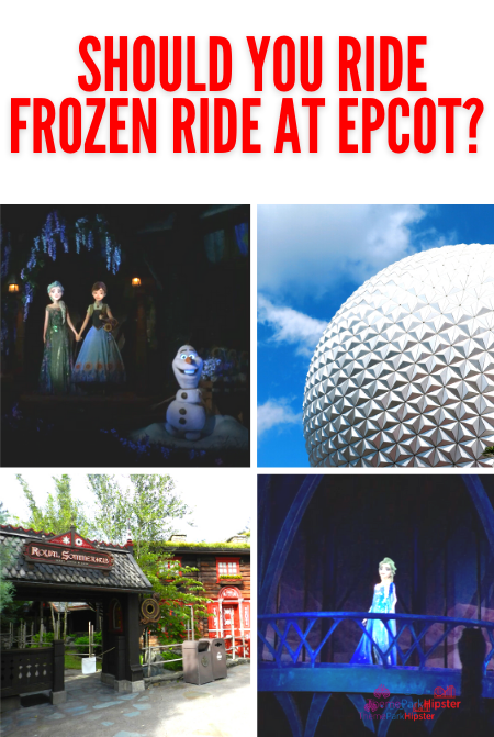 Frozen Ride at Epcot with Ana and Elsa