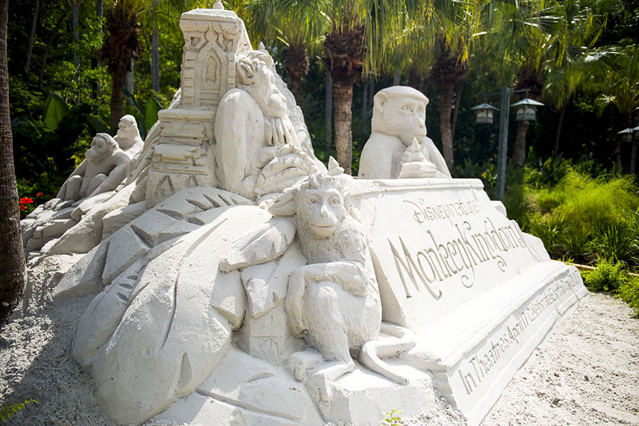 Monkey Kingdom Disneynature Sand Sculpture