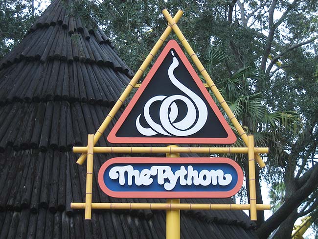 Python Busch Gardens Tampa Bay Entrance in Congo Section Photo: Theme Park Review