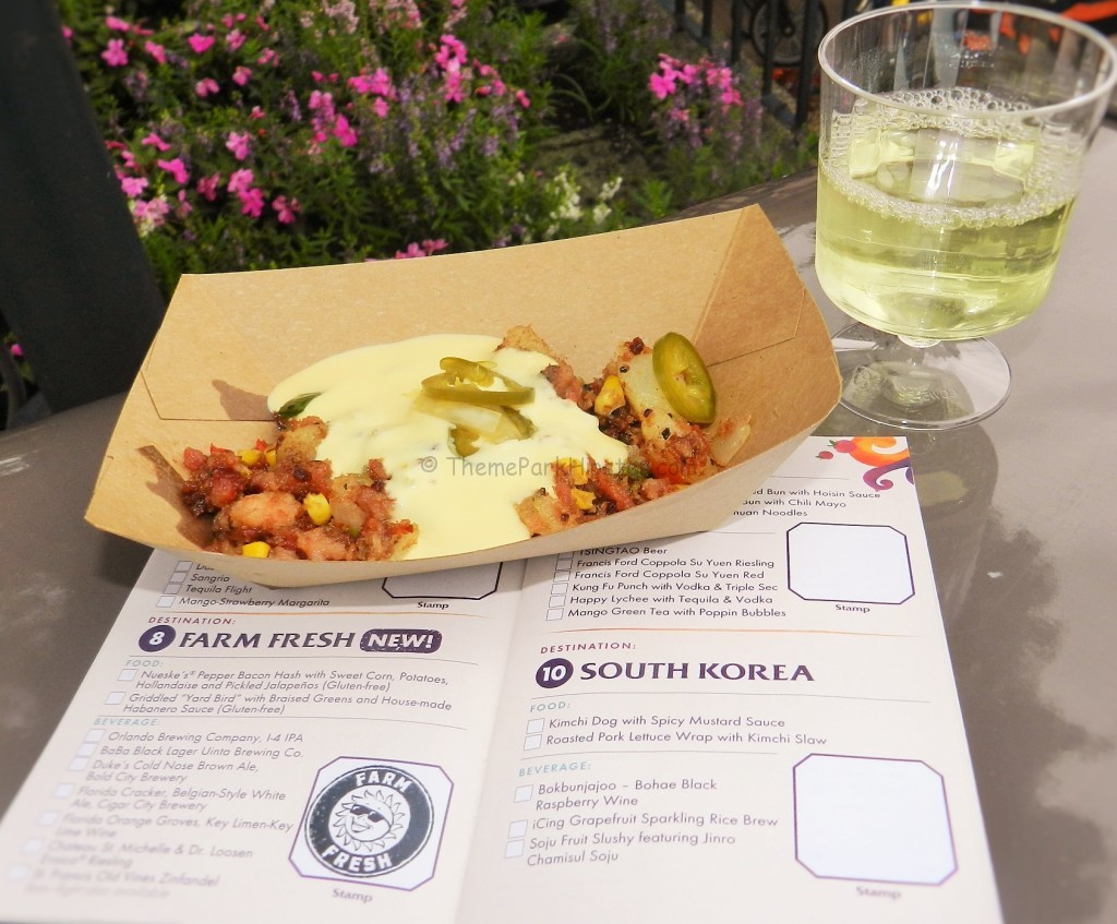 Epcot Food and Wine Festival hash and white wine Keep reading to learn more about the Epcot International Food and Wine Festival Menu.