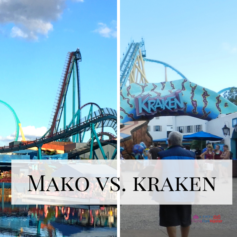 Mako vs. kraken Rides at SeaWorld Orlando. Keep reading to learn about Mako roller coaster at SeaWorld Orlando Resort.