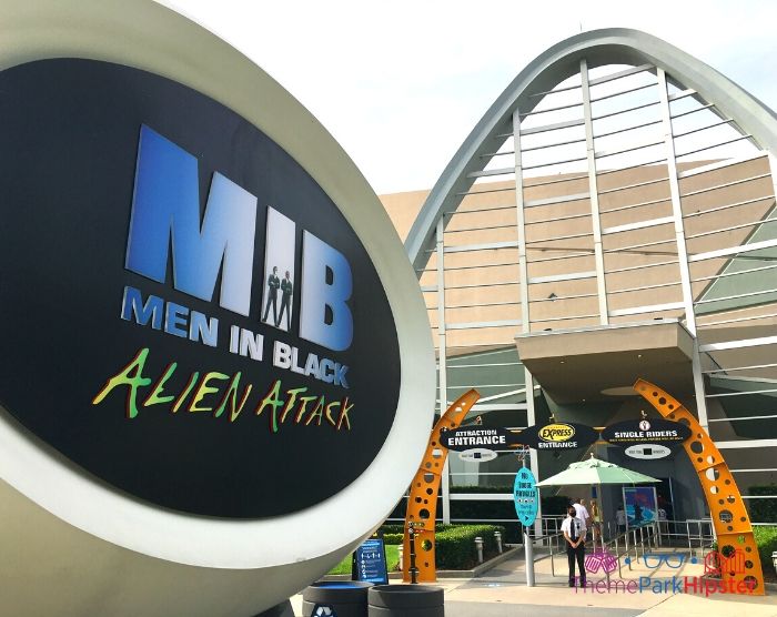 Men in Black Alien Attack front entrance one of the best rides at Universal Studios Florida