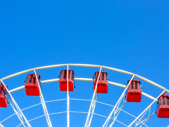 Self-Doubt Quotes with red Ferris wheel