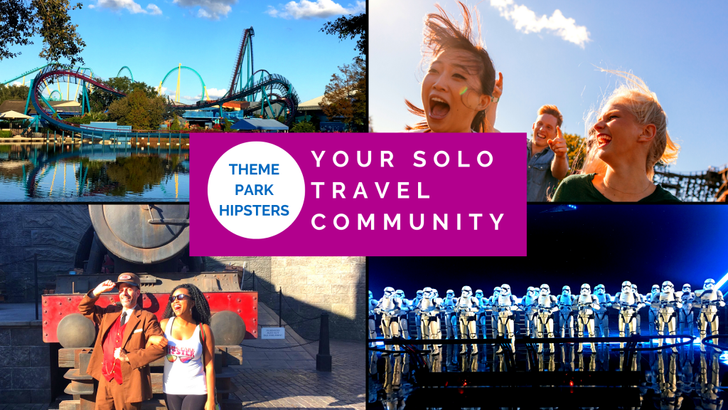 ThemeParkHipster Community Group on Facebook The Solo Traveler Guide. Keep reading to see why I love being a solo traveler and traveling to theme parks alone.