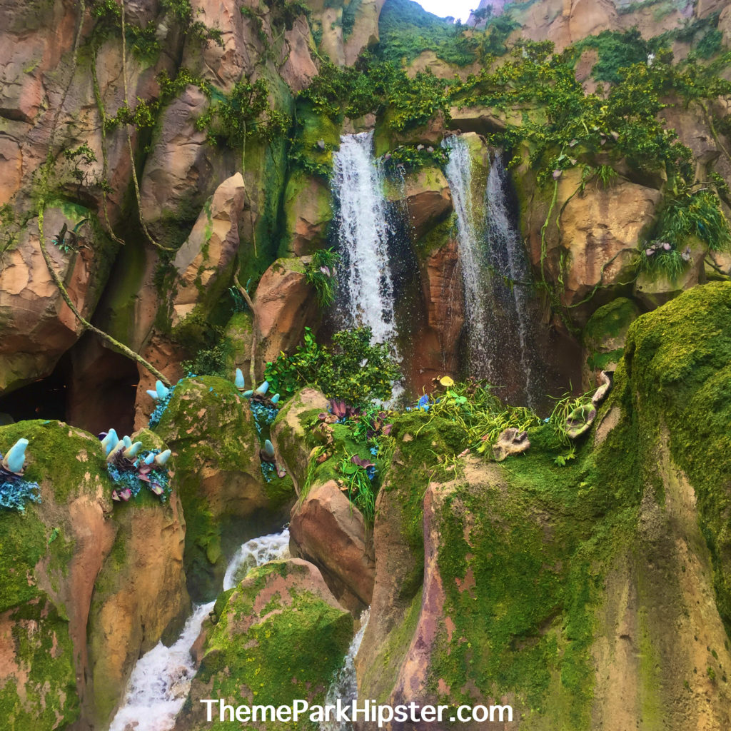 Disney Pandora The World of Avatar Floating Mountains with Water Fall coming down.