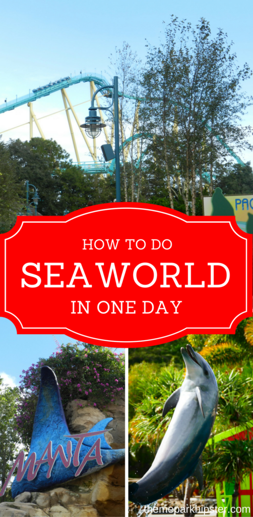 SeaWorld is a theme park that is great to do in one day while visiting Orlando with entrance to Manta Roller Coaster.