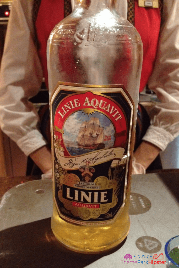 Epcot Linie Aquavit Glacier shot is found in the Norway Pavilion. One of the best quick service restaurants in Epcot!