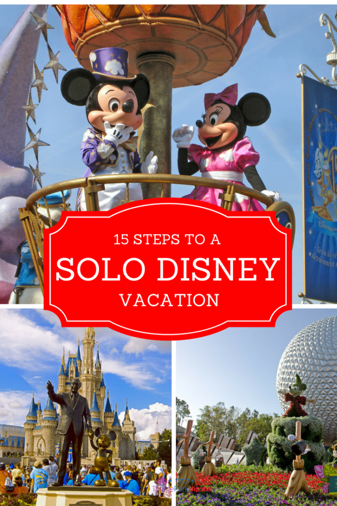Theme Park Travel Guide to a Solo Disney trip. Mickey and Minnie Mouse on parade float during solo travel.