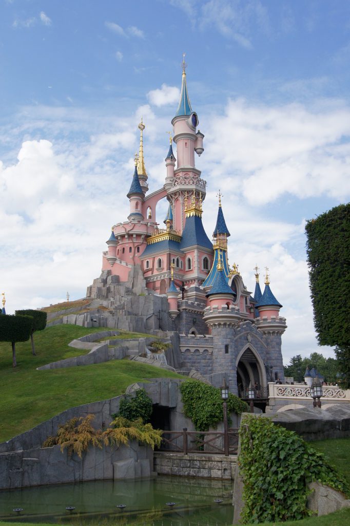 Disneyland Paris Where are Disney Parks Located with Pink Sleeping Beauty Castle