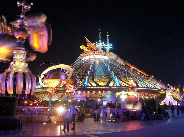 Disneyland Paris Where are Disney Parks Located Space Mountain at Night