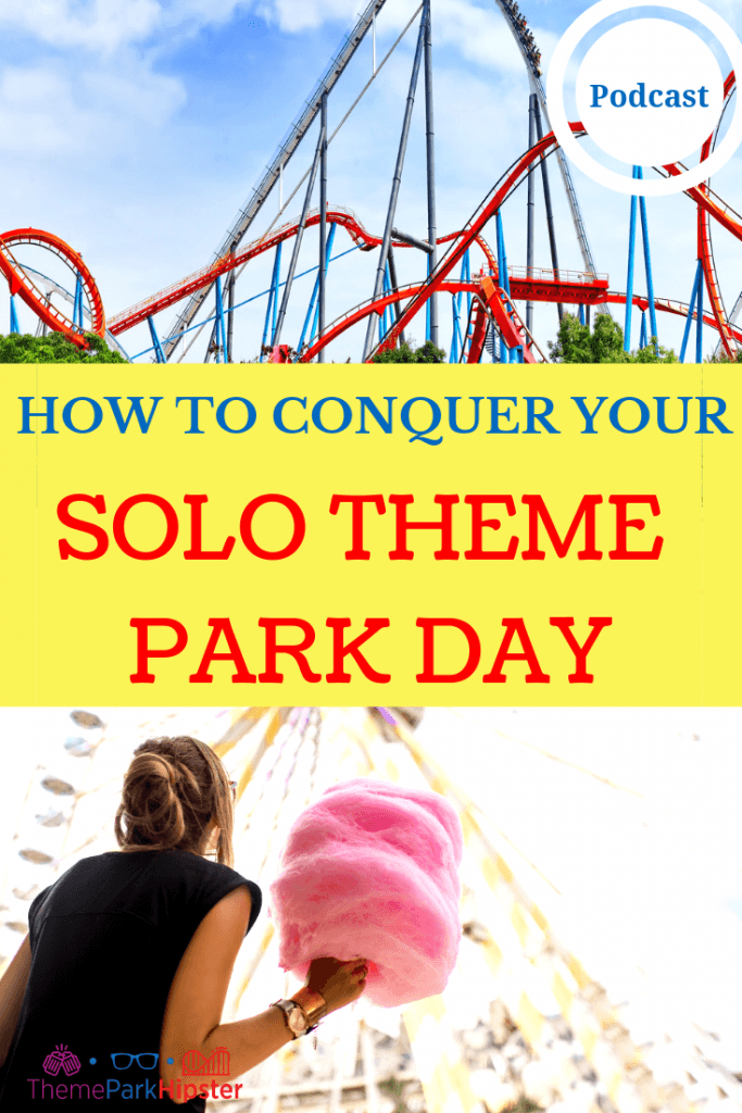HOW TO CONQUER YOUR SOLO THEME PARK TRIP with Red and Blue Roller Coaster.