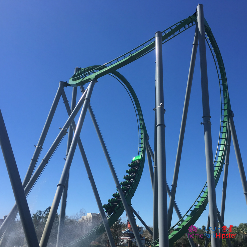 Incredible Hulk Islands of Adventure Tips with Green roller coaster. Which is better Universal Studios vs Islands of Adventure? Keep reading to find out.