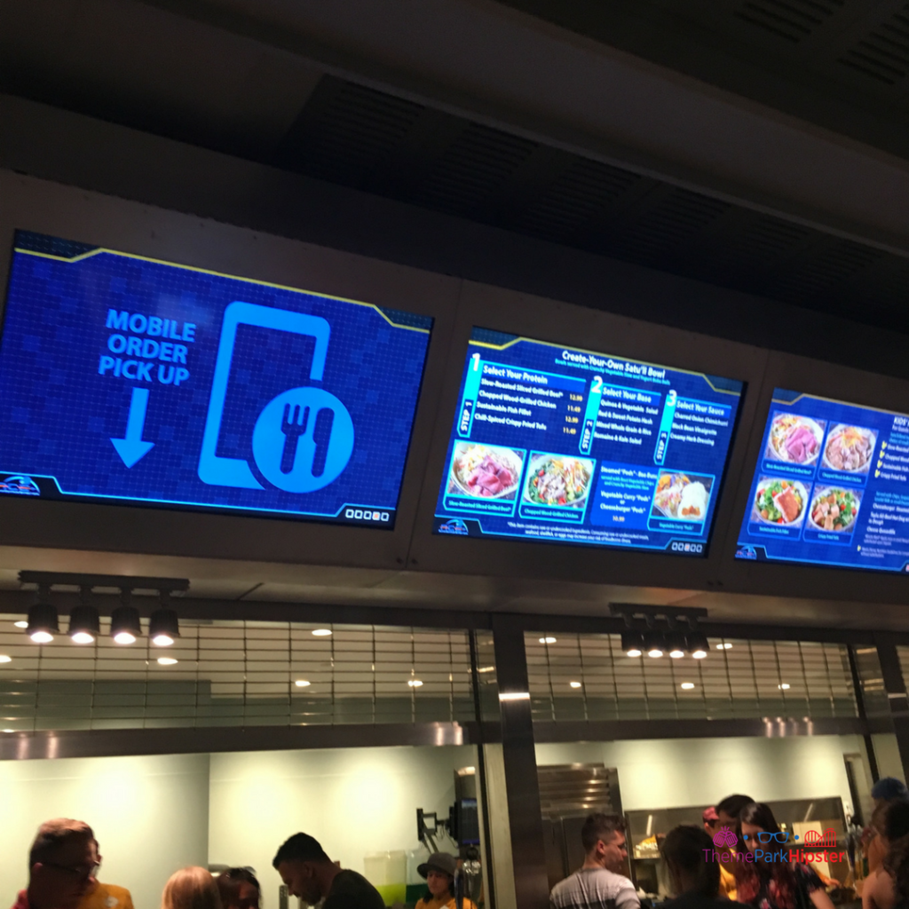Disney mobile ordering at Satu'li Canteen in Animal Kingdom.