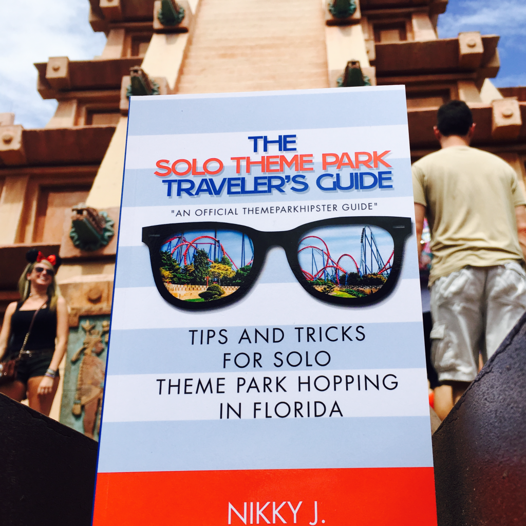 The Solo Theme Park Traveler's Guide Book by NikkyJ. Keep reading to learn how to go to Disney World alone.