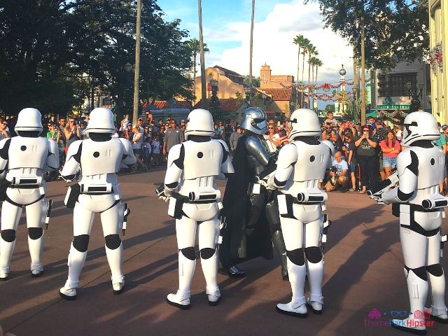 Star Wars at Hollywood Studios Storm troopers. March of The First Order,