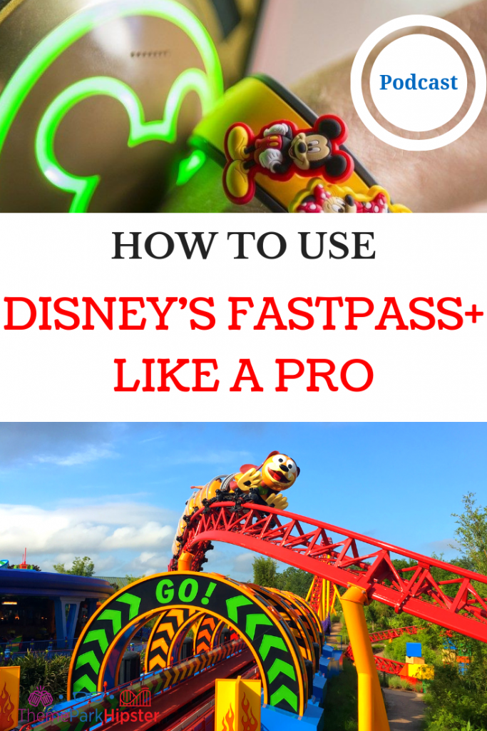 Disney World FastPass Secrets with Slinky Dog Dash roller coaster in the background.