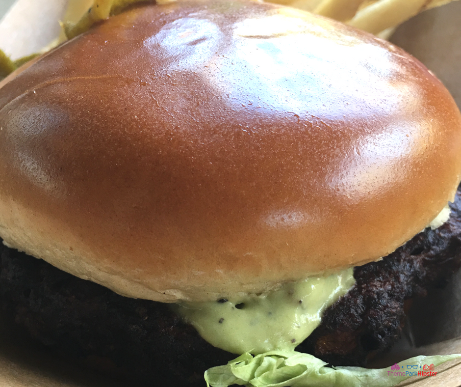 Delicious Black Bean Burger at Disney's Animal Kingdom