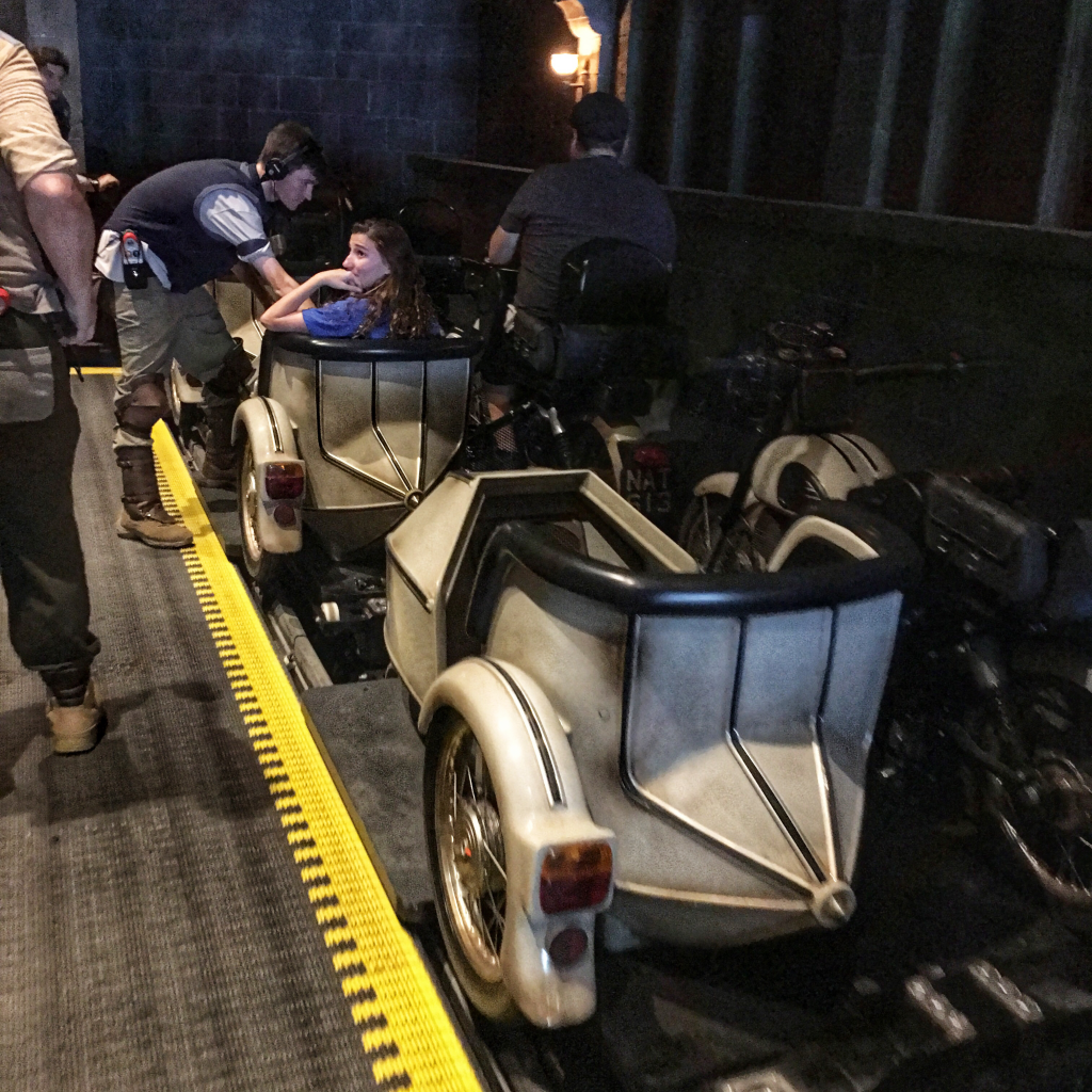 Hagrid roller coaster loading zone. Wizarding World of Harry Potter. Sirius motorbike one of the Best Rides and Attractions at Islands of Adventure for Solo Travelers.