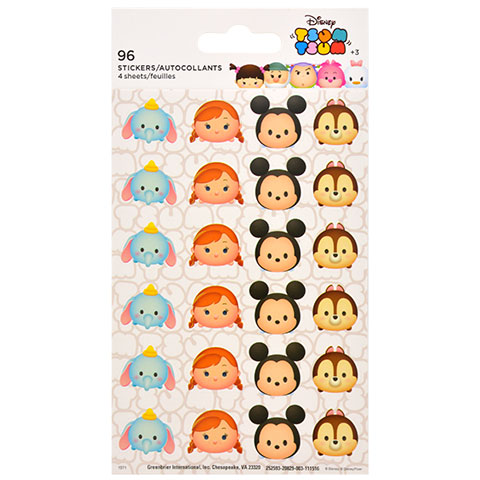 Dumbo, Mickey Mouse Tsum Tsum stickers you could buy for your next Walt Disney World vacation from Dollar Tree. Disney Dollar Tree Packing List 