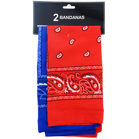 Red and blue bandannas you could buy for your next Walt Disney World vacation.
