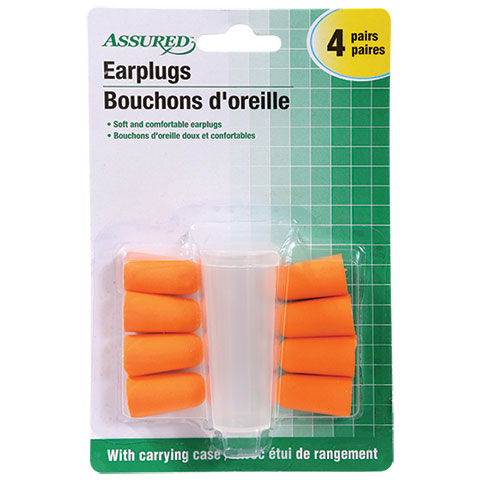 Orange earplugs you could buy for your next Walt Disney World vacation. Disney Dollar Tree Packing List 