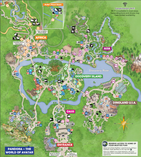 Animal Kingdom Map PDF 2020