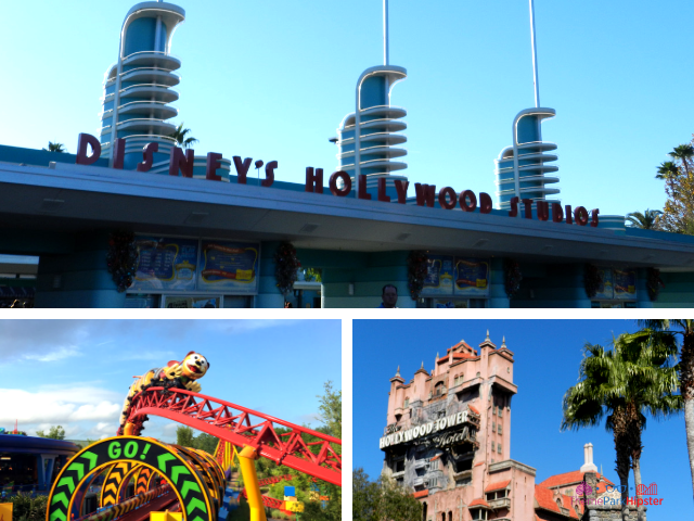 Everything you must do at Hollywood Studios with Mickey Mouse atop Hollywood Boulevard. #DisneyTips #HollywoodStudios