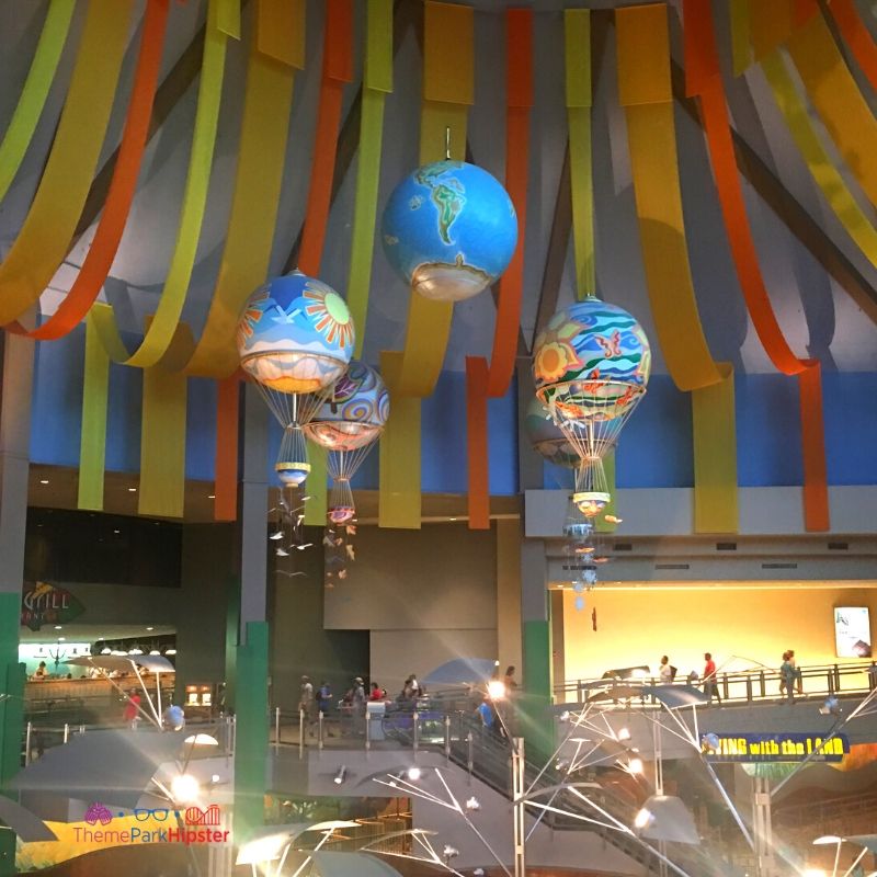 The Land Pavilion Earth Balloons at Epcot. The Epcot Hidden Secrets.
