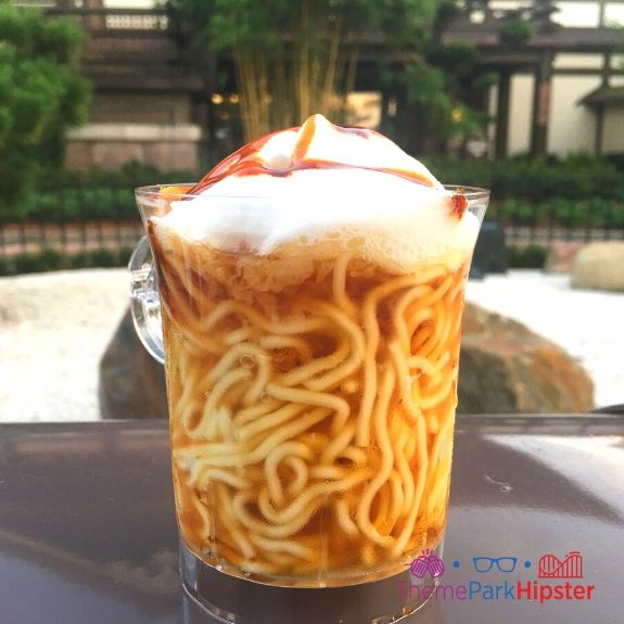 Japan Frothy Ramen at Epcot Food and Wine Festival one of the best things to do at Disney World in the Summer!