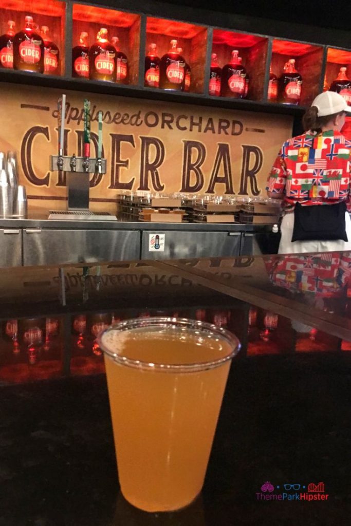 Appleseed Orchard Cider Bar in Canada at Epcot Ciderboys Lemon Cello Hard Cider. Keep reading to learn more about the Epcot International Food and Wine Festival Menu.