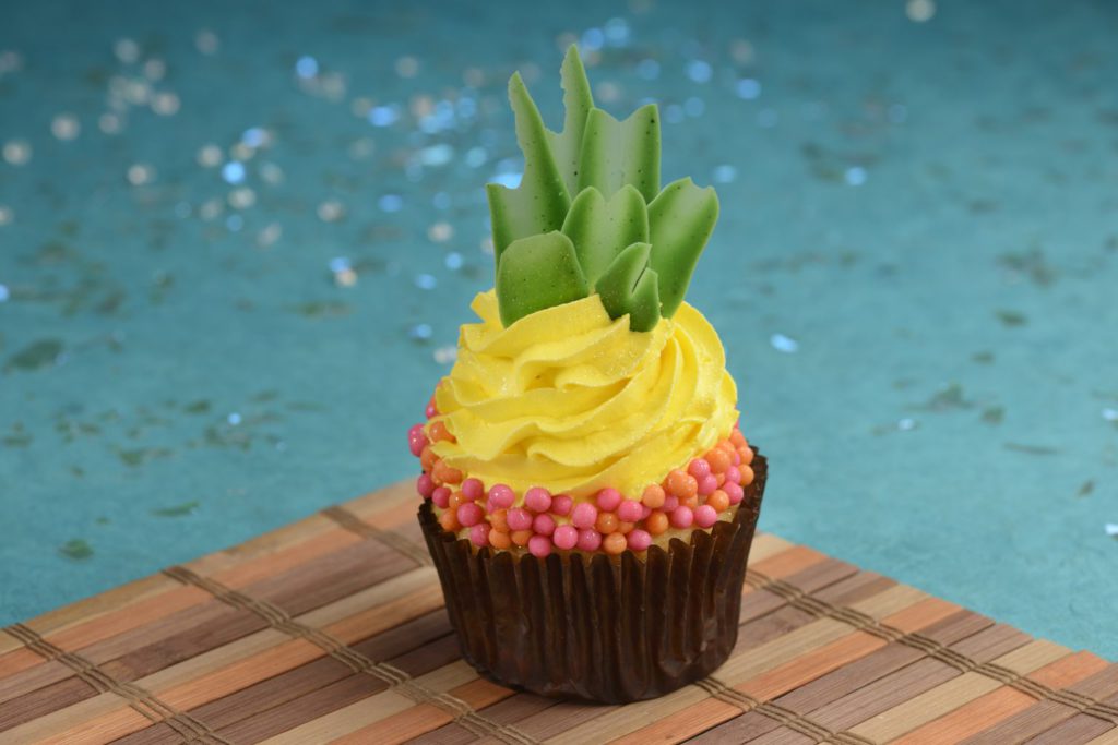 Pineapple Cupcake at Captain Cook's in Disney's Polynesian Resort