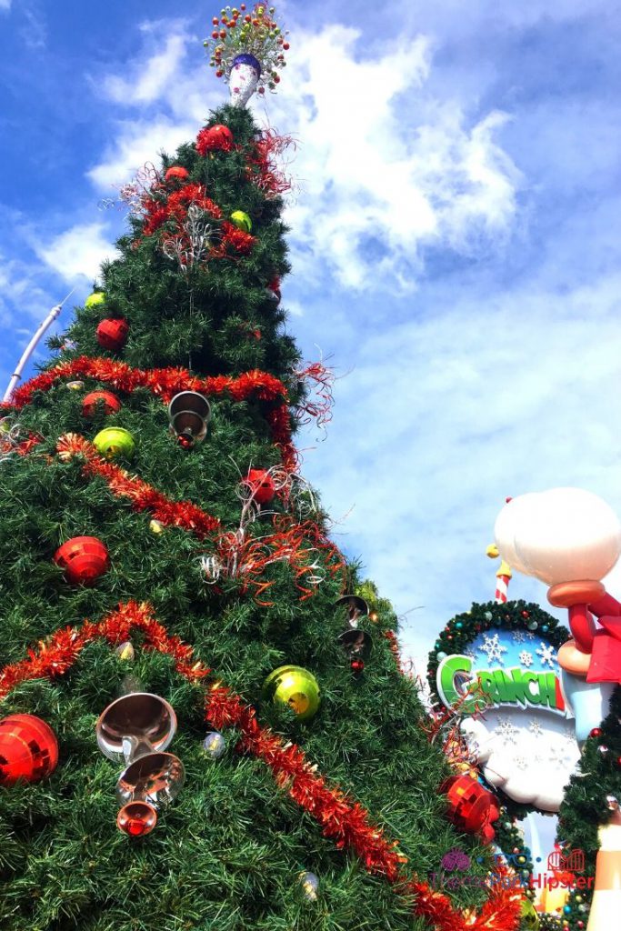 Christmas at 2023 Universal Grinchmas Christmas Tree in Seuss Landing