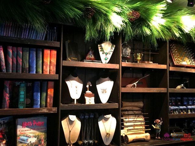 Christmas at Universal Harry Potter Christmas Books and merchandise in Hogsmeade