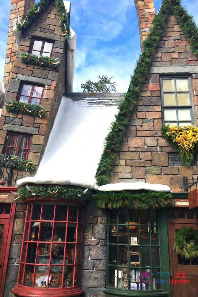 Christmas at Universal Harry Potter Christmas Hogsmeade. Keep reading to learn about Harry Potter World Christmas and Christmas at Hogwarts!