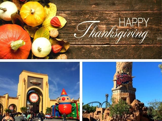 Thanksgiving at Universal Orlando Front Entrance of Universal Studios and Islands of Adventure