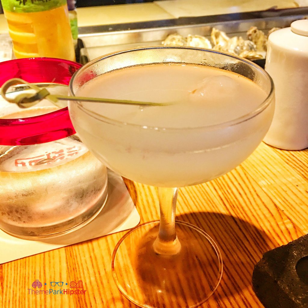 Lychee Martini in Morimoto Asia Disney Springs comes with Absolut elyx and soho lychee liqueur.
