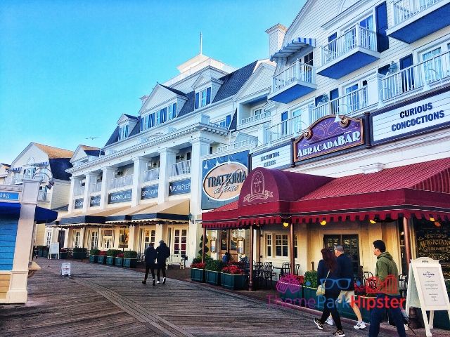 Boardwalk Inn Resort at Disney Shops like Trattoria and Abracadabar