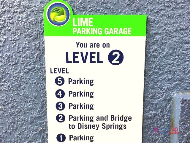 Disney Springs Lime Garage Levels 