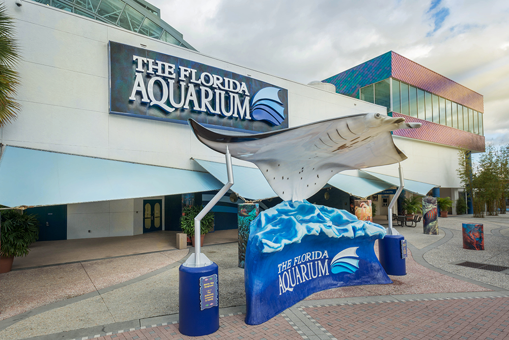 Florida Aquarium in Tampa Bay Press Release Photo of Front Entrance. One of the best things to do in Tampa with CityPASS