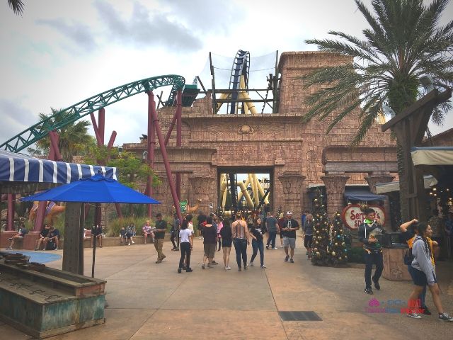 Montu and Cobra Curse roller coaster in Egypt at Busch Gardens